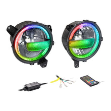 Charger l'image dans la galerie, Jeep JP-901RGBKT 9" Premium Chasing LED Headlights - Fits select Jeeps®