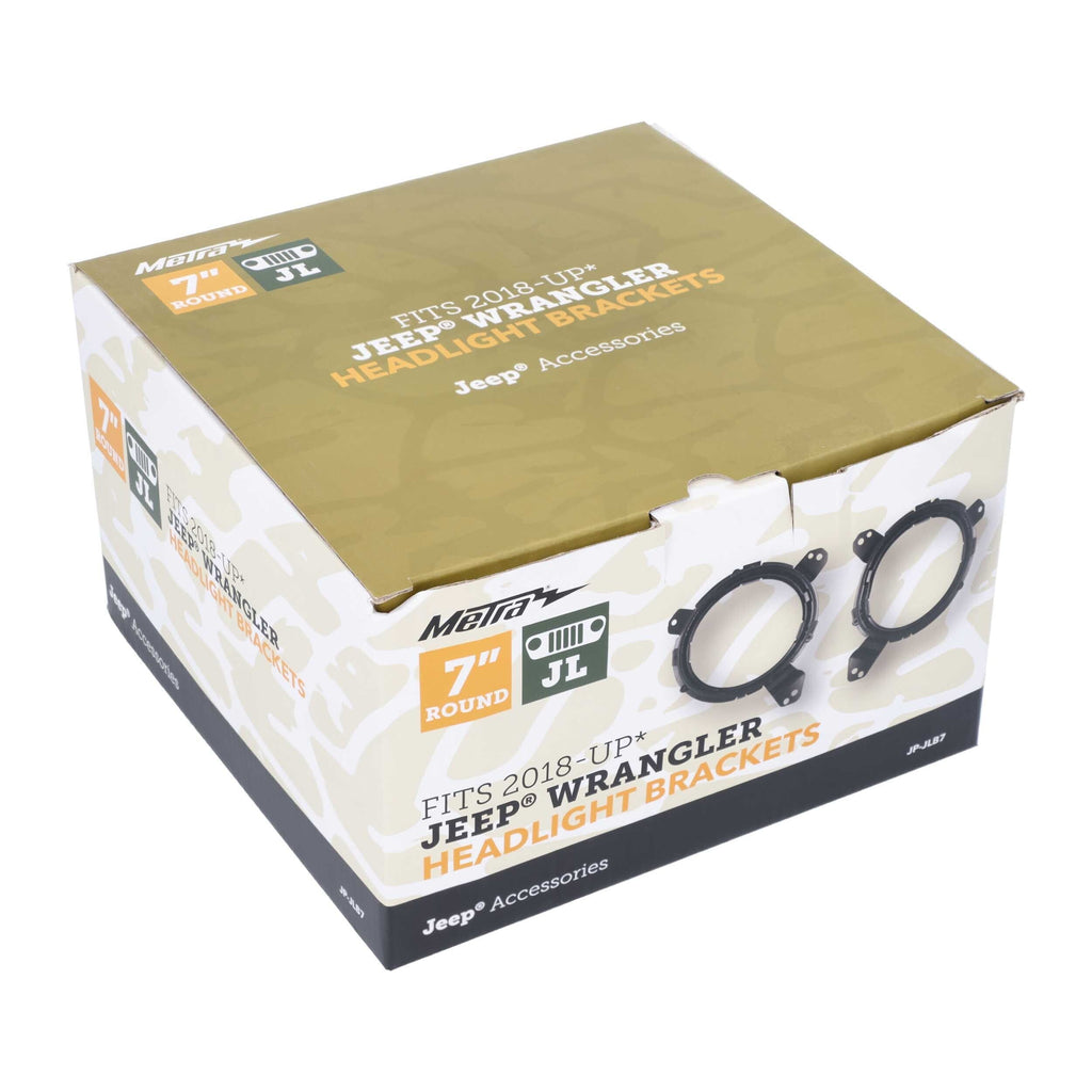 Jeep JP-JLB7 Headlight Adapter Brackets 7 Inch - Wrangler JL 2018-Up