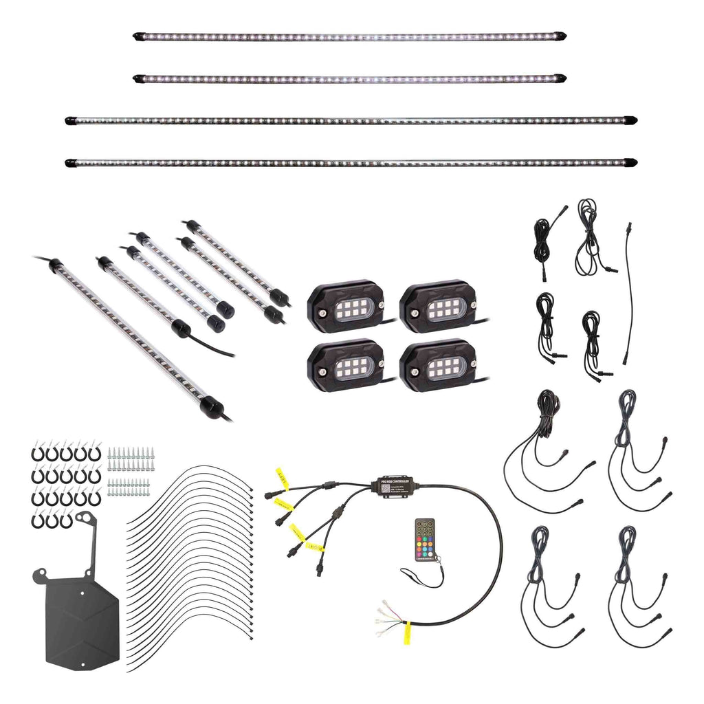 Jeep JP-RGBKT-1 Complete Plug-N-Play RGB Lighting Kit for Jeep JL/JT
