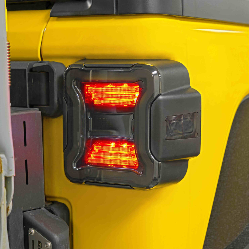Jeep JP-TL05S Smoked Taillight - Compatible Fits for 2018-Up* Jeep Wrangler JL
