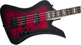 Jackson JS Series Kelly™ Bird JS3Q, Amaranth Fingerboard, Transparent Red Burst