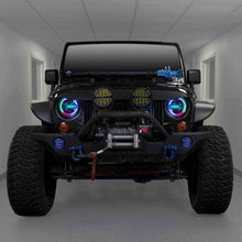 Load image into Gallery viewer, Jeep JP-709RGBKT 7" Premium Chasing LED Headlights - Fits select Jeeps®
