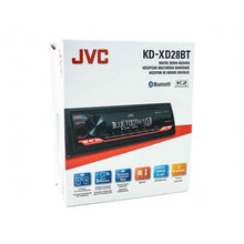 Load image into Gallery viewer, JVC KD-XD28BT Single DIN Digital Media Receiver Bluetooth and Harley Davidson Single DIN Dash Kit 1998-2013