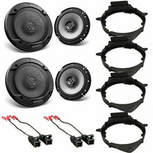 Charger l&#39;image dans la galerie, Kenwood KFC-1666S Car Truck Front &amp; Rear Door Speakers with Install Kits Fit select GM vehicles