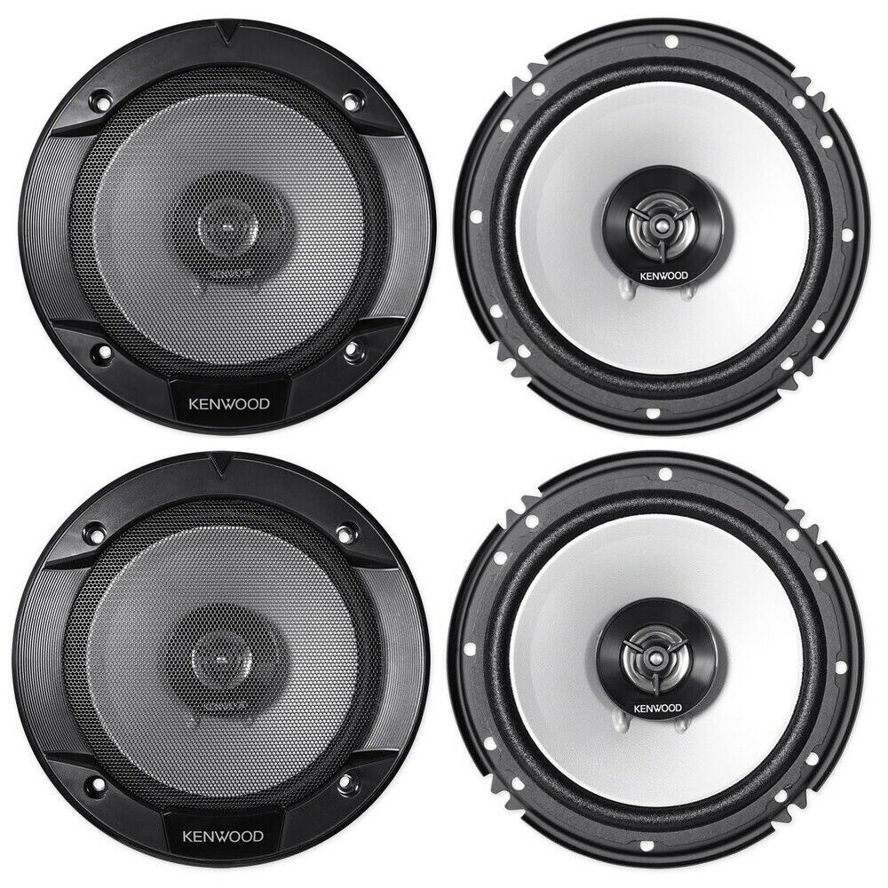 4)Kenwood KFC-1666S 6.5 Inch 300W 2-Way Car Audio Door Coaxial Speakers