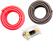 Load image into Gallery viewer, AT KIT025RB 0 Gauge 50&#39; Red/Black Power/Ground Wire  Amplifier Amp Kit