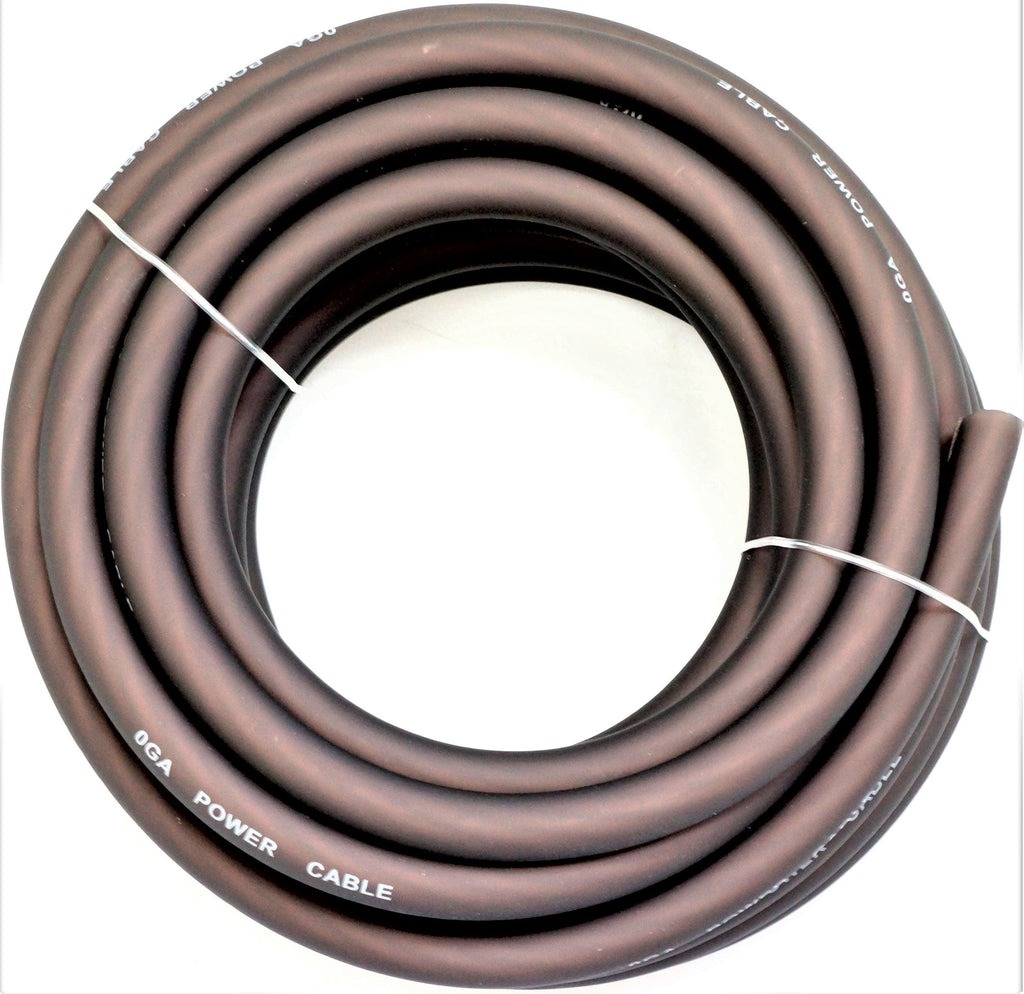 2 AT TKIT025RB 0 Gauge 50' Red/Black Power/Ground Wire Amplifier Amp Kit