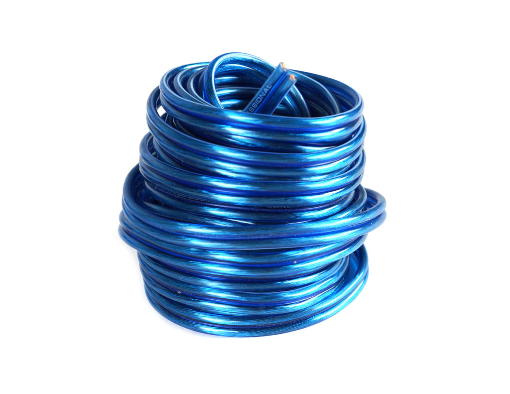 2 Absolute KIT0BL Complete 0 Gauge Blue Amp Kit with RCA Interconnect Cable Blue