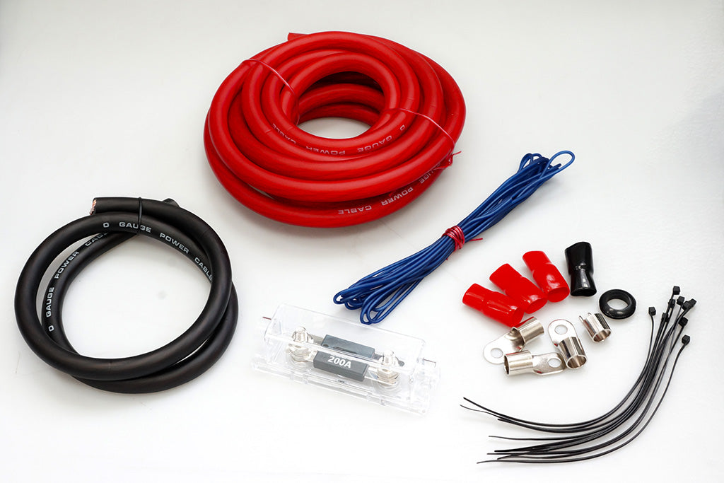Absolute KIT03000 0 Gauge Amp Kit Amplifier Install Wiring Pro Installation Cables 3000W