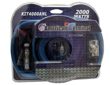 Load image into Gallery viewer, American Terminal KIT4000ANL Complete 4 Gauge ANL PRO Marine Car RV Amplifier Amp Kit