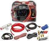 Absolute KIT4AGU PRO Marine Auto Car RV Amplifier Complete Installation Amp Kit