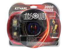 Load image into Gallery viewer, Absolute KIT4ANL PRO Marine Auto Car RV 4 Gauge 2000W ANL Amplifier Wiring Kit
