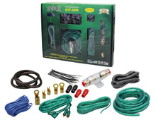 Load image into Gallery viewer, Absolute KIT4GR Complete PRO Marine Auto Car RV 4 Gauge 2000 Watts Amplifier Complete Installation Amp Kit Power Wiring with Green Accent Color Scheme