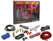 Load image into Gallery viewer, Absolute 2000W KIT-4 Gauge Amp Kit Amplifier Install Wiring Complete 4 Ga Car Wires Red