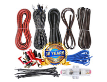 Load image into Gallery viewer, Complete 1500W 8 Gauge Car Amplifier Installation Wiring Kit Amp PK2 8 Ga  Blue