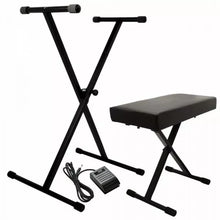 Load image into Gallery viewer, On-Stage KPK6520-CB Keyboard Stand and Bench Pack with Keyboard Sustain Pedal