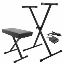 Load image into Gallery viewer, On-Stage KPK6520-CB Keyboard Stand and Bench Pack with Keyboard Sustain Pedal