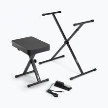 Load image into Gallery viewer, On-Stage KPK6550 Keyboard Stand and Bench Pack with Keyboard Sustain Pedal
