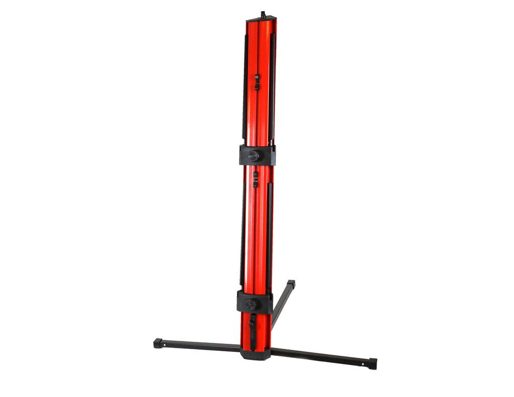 MR DJ KS1000R PRO Red 2-Tier Red Column Keyboard Stand W 5/8" Mic Mount