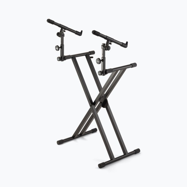 On-Stage KS7292 Double-X ERGO-LOK Keyboard Stand with Second Tier