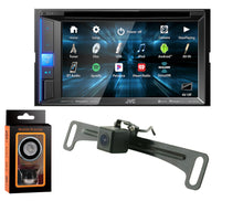 Load image into Gallery viewer, JVC KW-V250BT Car DVD CD Receiver 6.2&quot; Monitor w/Bluetooth/13-Band EQ + Absolute CAM900 Rearview Camera &amp; Magnet Phone Holder