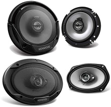 Charger l&#39;image dans la galerie, Kenwood 6.5&quot; 300W 2Way + 6x9&quot; 400W 3Way Coaxial Car Speakers Packages