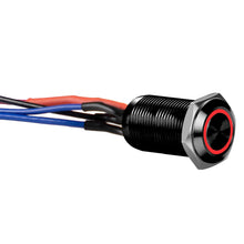 Charger l'image dans la galerie, Install Bay LB12R-2 Black 12MM Round Illuminated Latching Switch Red Qty 2