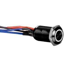 Load image into Gallery viewer, Install Bay LB12W-2 Black 12MM Round Illuminated Latching Switch White Qty 2