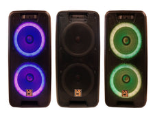 Charger l&#39;image dans la galerie, MR DJ LETS DANCE+ Dual 10&quot; 3500W Battery Powered Bluetooth Speaker Microphone Party Speaker