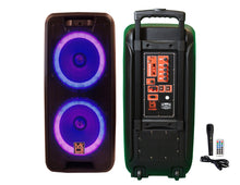 Charger l&#39;image dans la galerie, MR DJ LETS DANCE+ Dual 10&quot; 3500W Battery Powered Bluetooth Speaker Microphone Party Speaker
