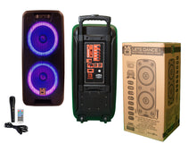 Charger l&#39;image dans la galerie, MR DJ LETS DANCE+ Dual 10&quot; 3500W Battery Powered Bluetooth Speaker Microphone Party Speaker