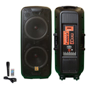 Charger l&#39;image dans la galerie, MR DJ LETS PARTY+ Dual 12&quot; 4000W Battery Powered Bluetooth Speaker Microphone Party Speaker