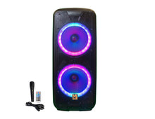 Charger l&#39;image dans la galerie, MR DJ LETS PARTY+ Dual 12&quot; 4000W Battery Powered Bluetooth Speaker Microphone Party Speaker
