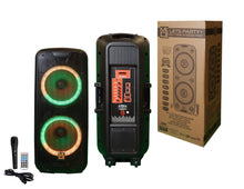 Charger l&#39;image dans la galerie, MR DJ LETS PARTY+ Dual 12&quot; 4000W Battery Powered Bluetooth Speaker Microphone Party Speaker