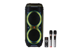 Load image into Gallery viewer, 2 MR DJ LOS ANGELES Dual 15” Powered Rechargeable Bluetooth DJ Speaker 6000W Active PA System