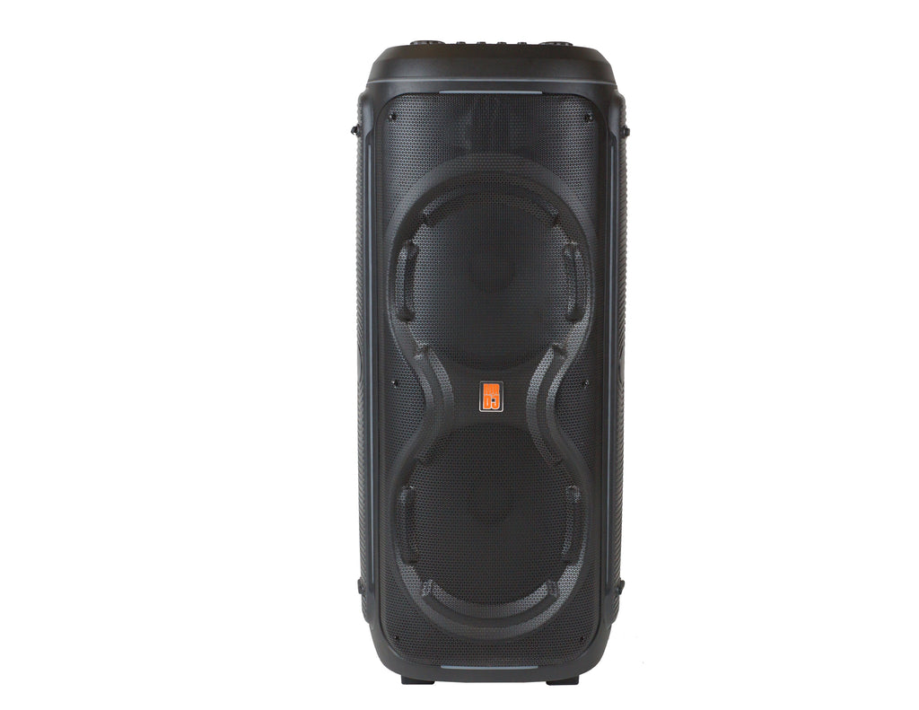 MR DJ LOS ANGELES Dual 15” Powered Rechargeable Bluetooth DJ Speaker 6000W Active PA System