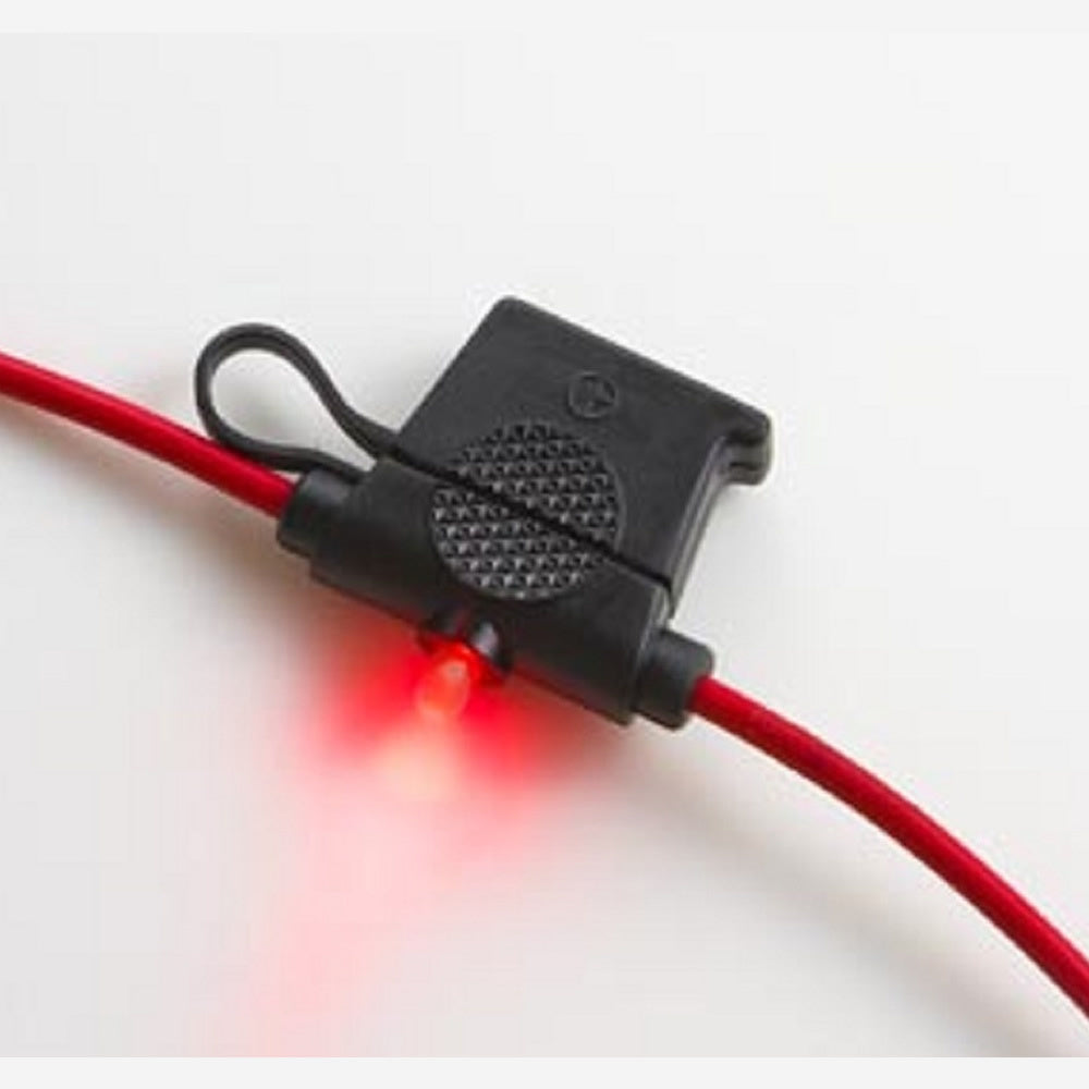 Install Bay LPR-04B-I-12R In-line Fuse Holder With Indicating LEDs - Regular Fuses
