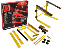 Load image into Gallery viewer, MR DJ LTS109YL Laptop Computer Stand Yellow Mobile Disc Jockey PC Table Rack Mount Clamp Bracket
