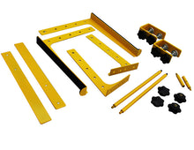 Load image into Gallery viewer, MR DJ LTS109YL Laptop Computer Stand Yellow Mobile Disc Jockey PC Table Rack Mount Clamp Bracket