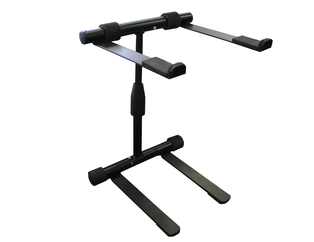 MR DJ LTS200 Laptop Computer Stand Black Mobile Disc Jockey PC Table