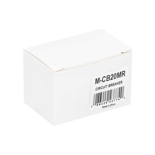 Install Bay M-CB20MR 20A Mini Circuit Breaker Manual Reset