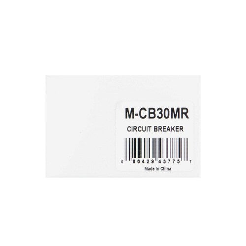 Install Bay M-CB30MR 30A Mini Circuit Breaker Manual Reset