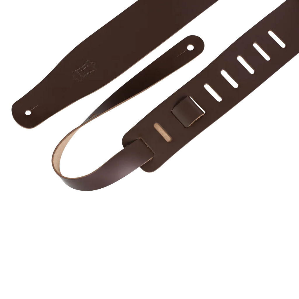 Levy's Leathers M26-DBR Chrome-Tan Leather Guitar Strap - Dark Brown