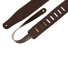 Load image into Gallery viewer, Levy's Leathers M26-DBR Chrome-Tan Leather Guitar Strap - Dark Brown