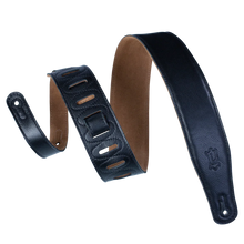 Charger l'image dans la galerie, Levy's Leathers M26GF-XL-BLK Extra-Long and Padded Garment Leather Guitar Strap - Black