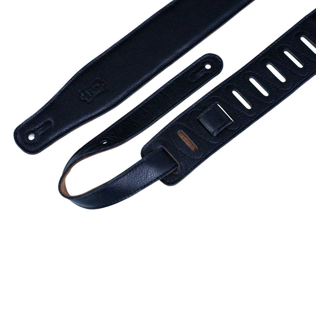 Levy's Leathers M26GF-XL-BLK Extra-Long and Padded Garment Leather Guitar Strap - Black