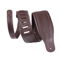 Charger l'image dans la galerie, Levy's Leathers M26GP-DBR-DBR Garment Leather Guitar Strap - Dark Brown