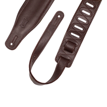 Charger l'image dans la galerie, Levy's Leathers M26GP-DBR-DBR Garment Leather Guitar Strap - Dark Brown
