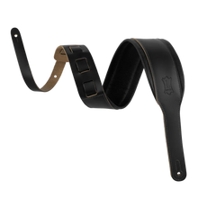 Charger l'image dans la galerie, Levy's Leathers M26PD-BLK-XL 3" Wide Amped Leather Series Guitar Strap - Black