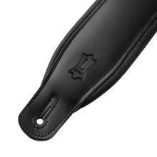 Charger l'image dans la galerie, Levy's Leathers M26PD-BLK-XL 3" Wide Amped Leather Series Guitar Strap - Black